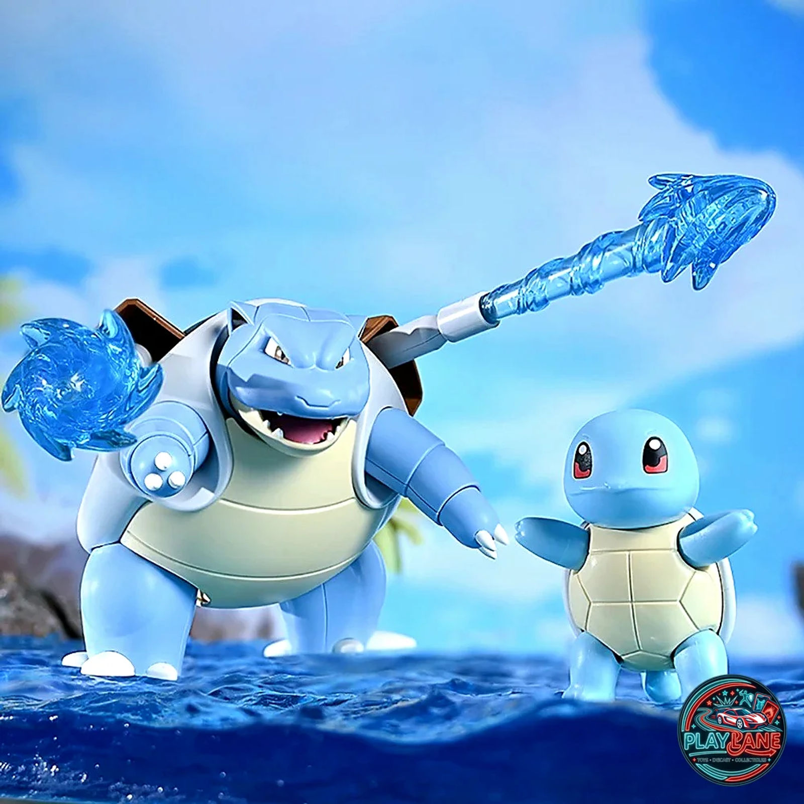 Keeppley Pokémon Blastoise & Squirtle Building Block Set (2-Figure Model Kit) - Main View 2