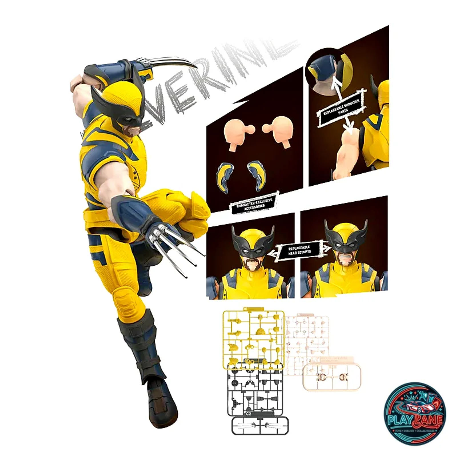 Blokees Marvel Deadpool & Wolverine Champion Class 05 Wolverine Model Kit - Main View 2