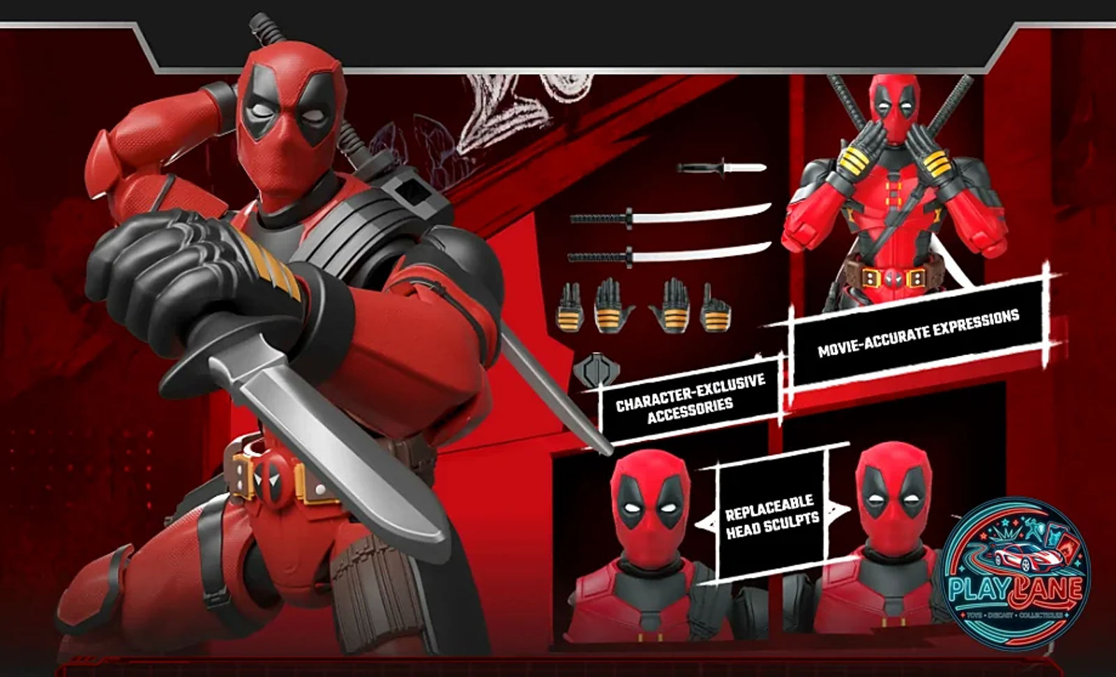 Blokees Marvel Deadpool & Wolverine Champion Class 04 Deadpool Model Kit - Main View 2