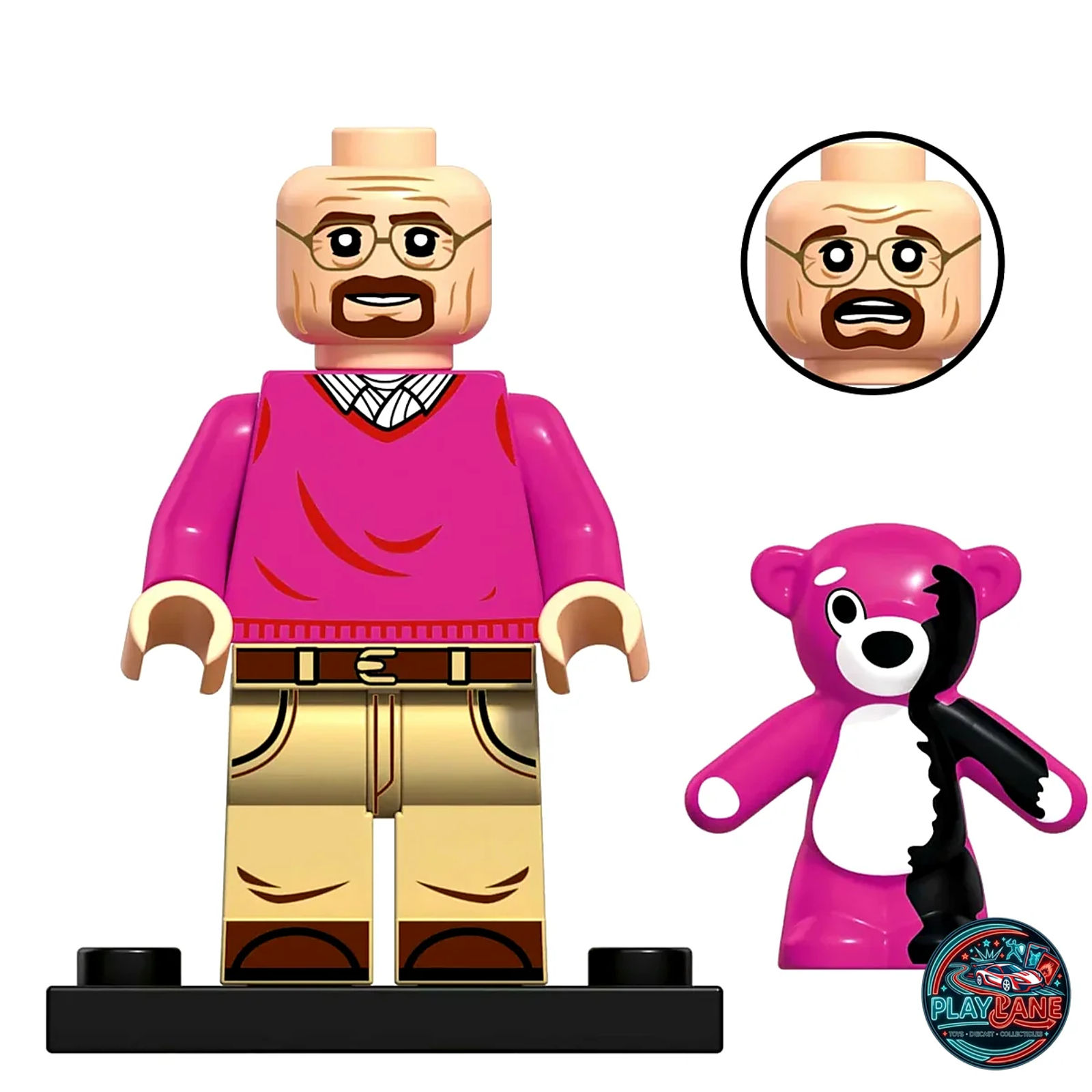 Walter White / Heisenberg Minifigure (Breaking Bad - Chemistry Teacher to Kingpin) - Main View 2