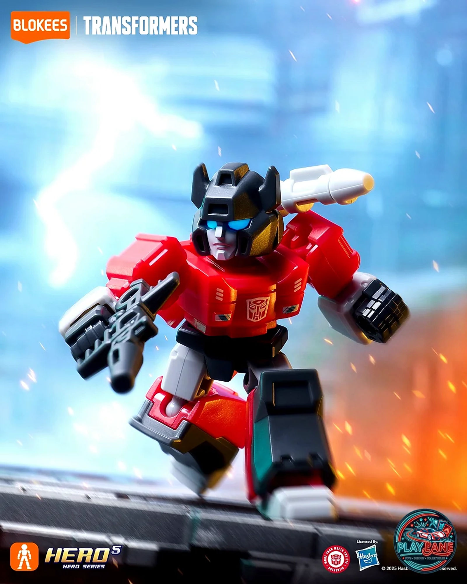 Blokees Transformers Defender Version 05 (Traitor to Tyranny): G1 Sideswipe Model Kit - Main View 2