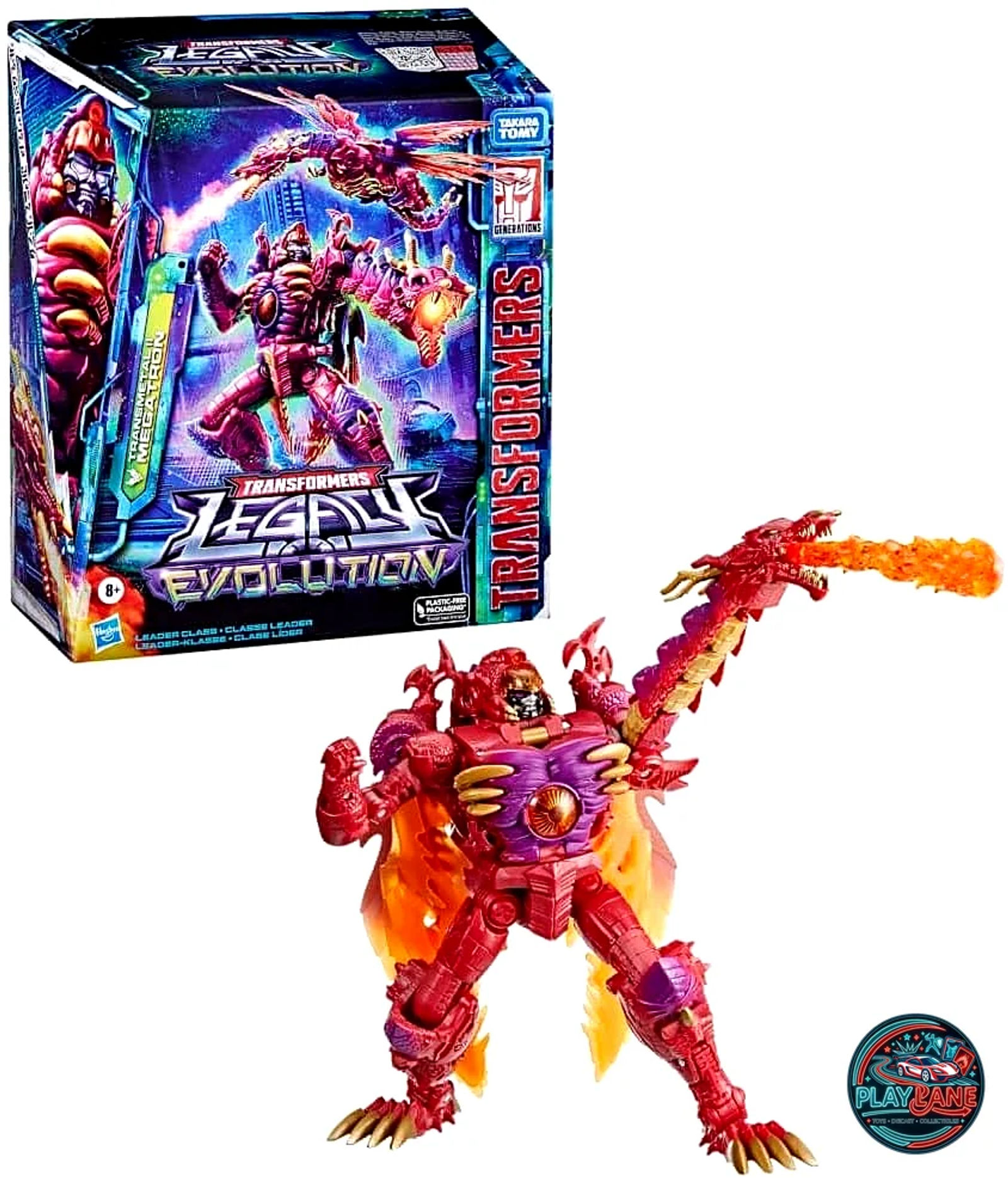 Transformers Legacy Evolution Leader Class: Transmetal II Megatron Action Figure (New & Sealed) - Main View 3