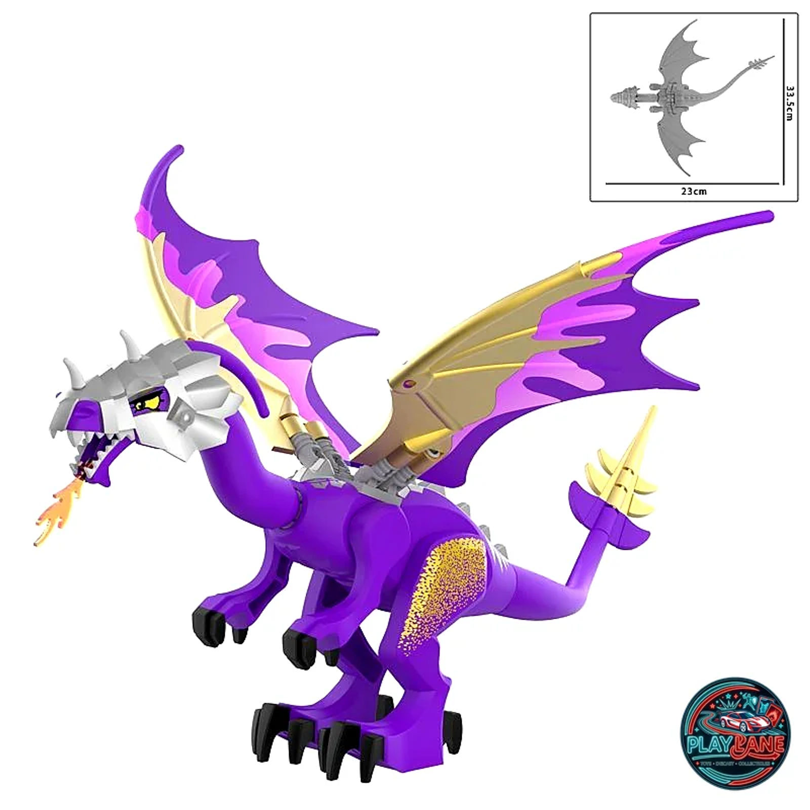 Armored Fire Dragon Building Block Figure Collection (W1501–W1509 Series) - Main View 3