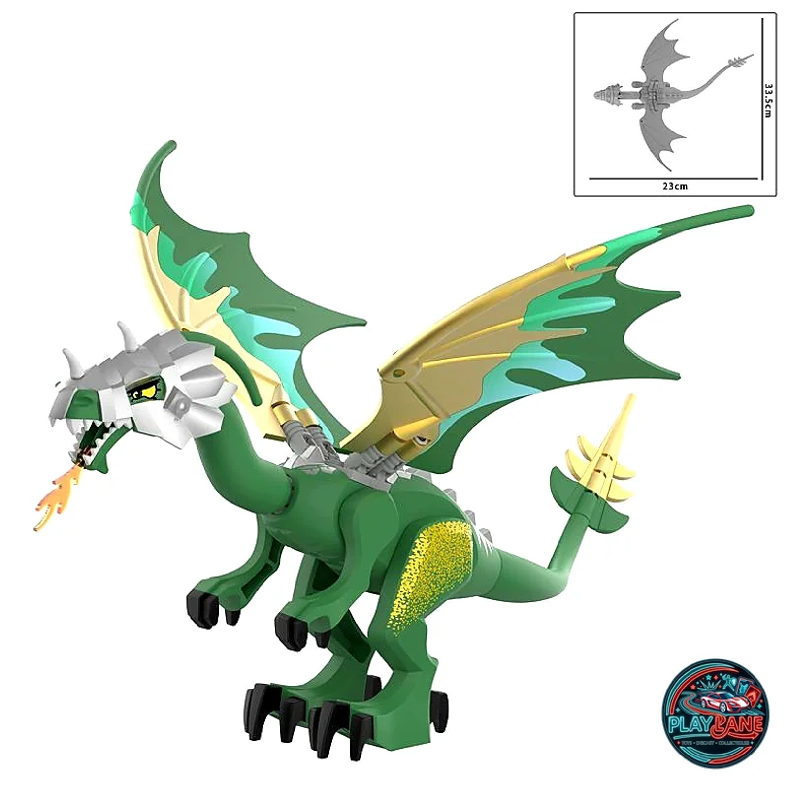 Armored Fire Dragon Building Block Figure Collection (W1501–W1509 Series) - Main View 7