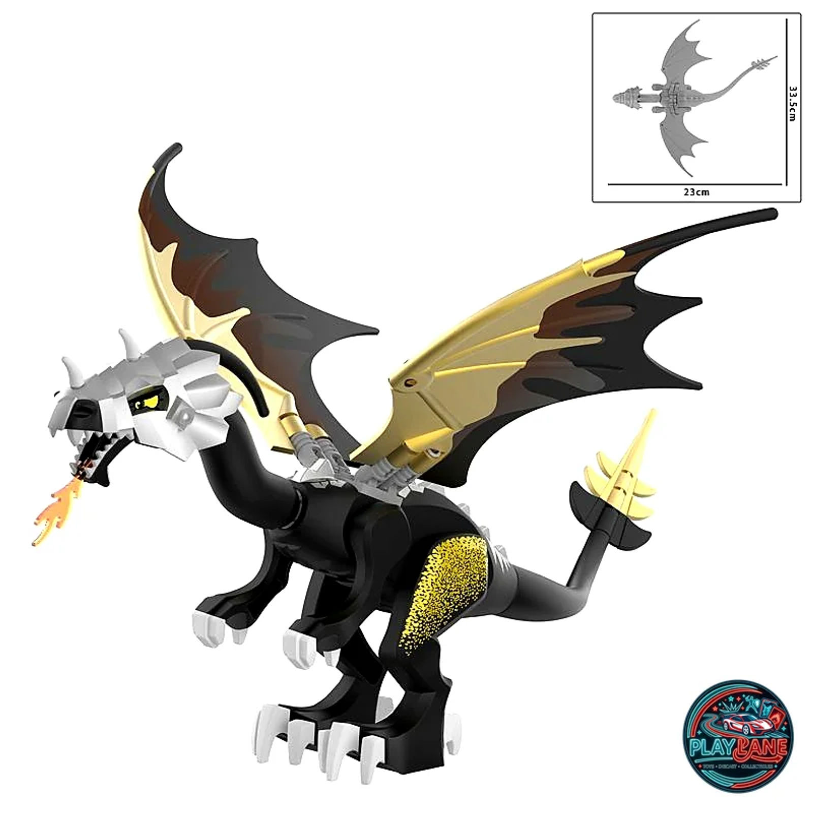 Armored Fire Dragon Building Block Figure Collection (W1501–W1509 Series) - Main View 8