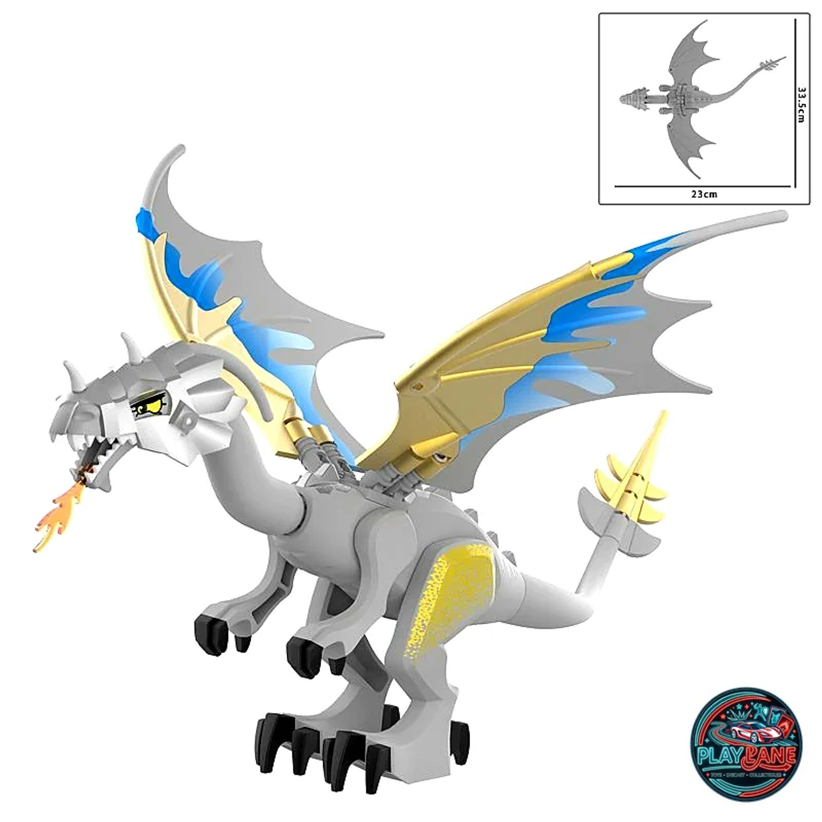 Armored Fire Dragon Building Block Figure Collection (W1501–W1509 Series) - Main View 9