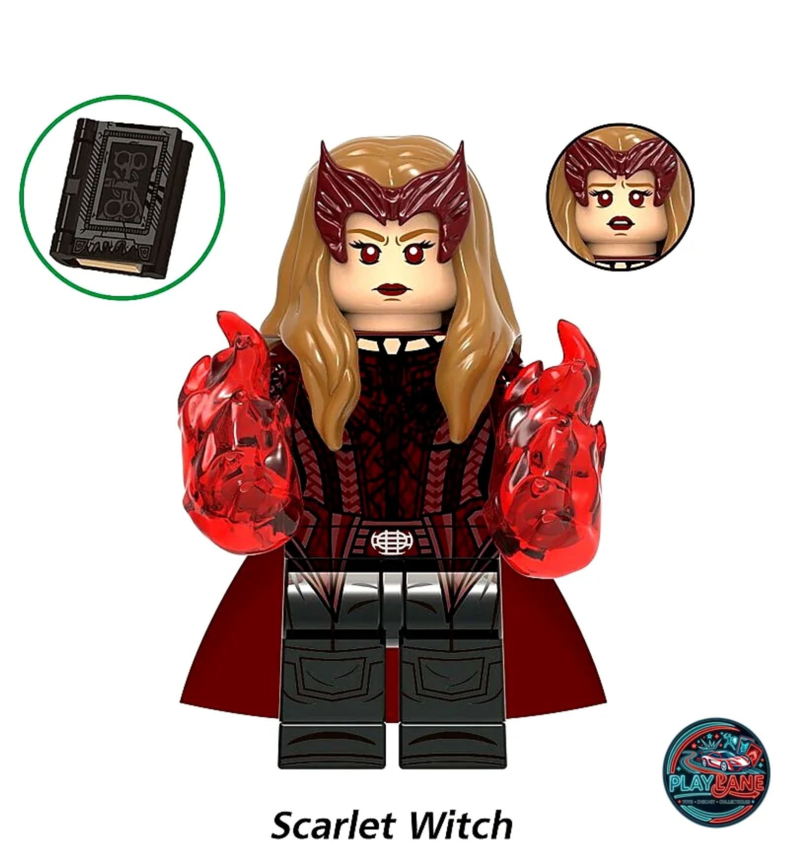 Scarlet Witch Custom Building Block Minifigure (XH1893 / X0335 Multiverse Series) - Main View 1
