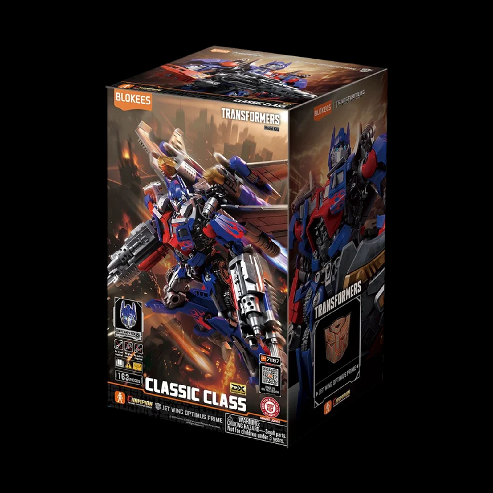 Blokees Transformers Classic Class DX 21: Jet Wing Optimus Prime Model Kit - Main View 5