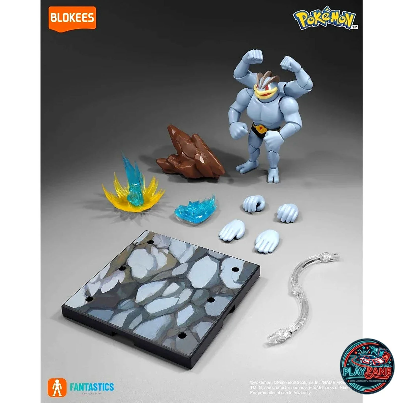 Blokees Pokémon Fantastics Series: Machamp Buildable Action Figure Model Kit - Main View 3