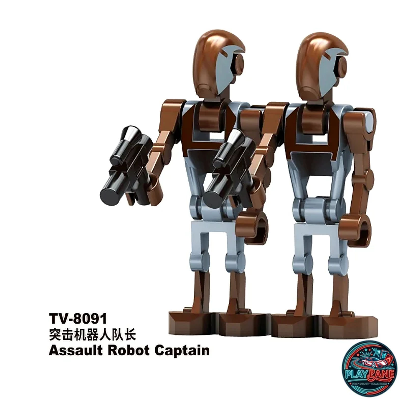 Custom Minifigs Star Wars Assault Robot Captain - Main View 1