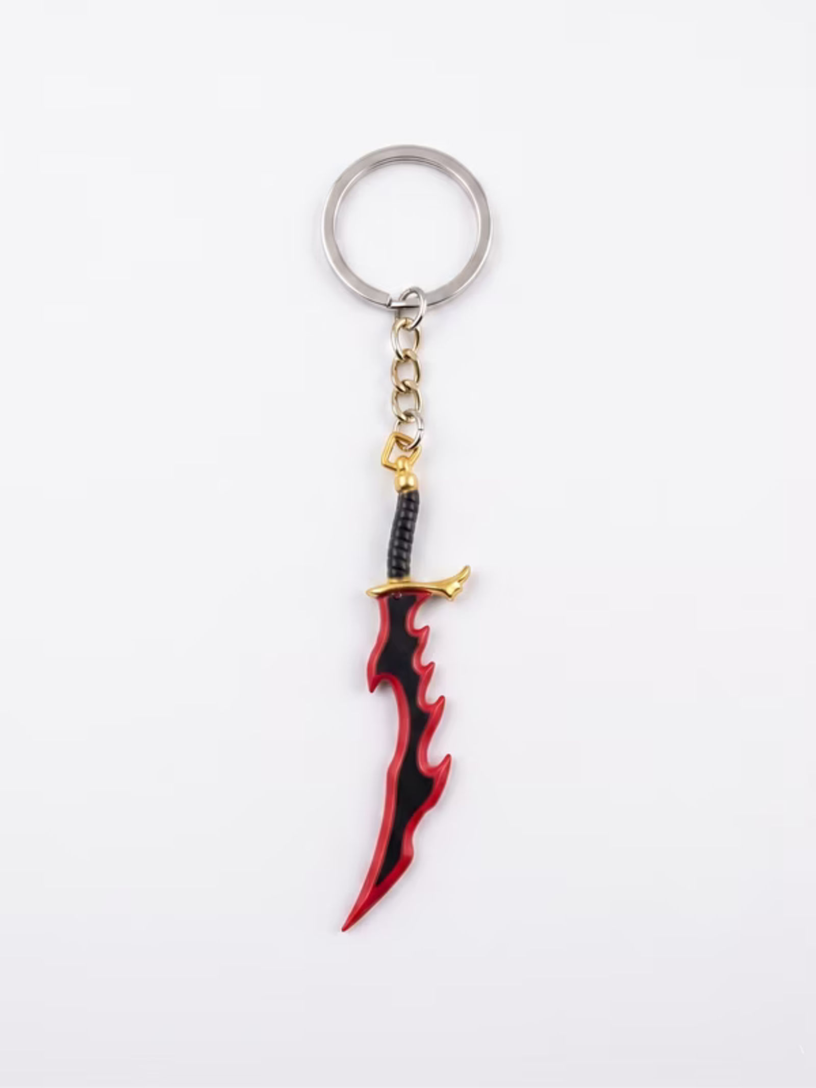 Solo Leveling Kamish's Wrath Keyring | Premium Zinc Alloy Metal Dagger Replica | Shadow Monarch Monarch-Class Dragon Weapon Keychain Accessory - Main View 1
