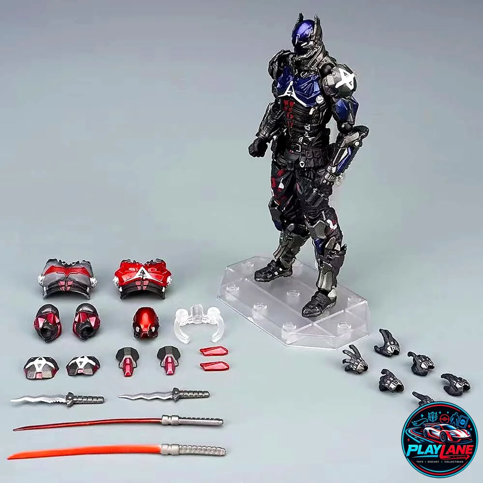 Amazing Yamaguchi Revoltech: Batman Arkham Knight (KO Max V2 Upgraded Version) 6-Inch / 1:12 Scale Collectible Action Figure (with Red Hood Swap Parts & Arsenal) - Main View 3