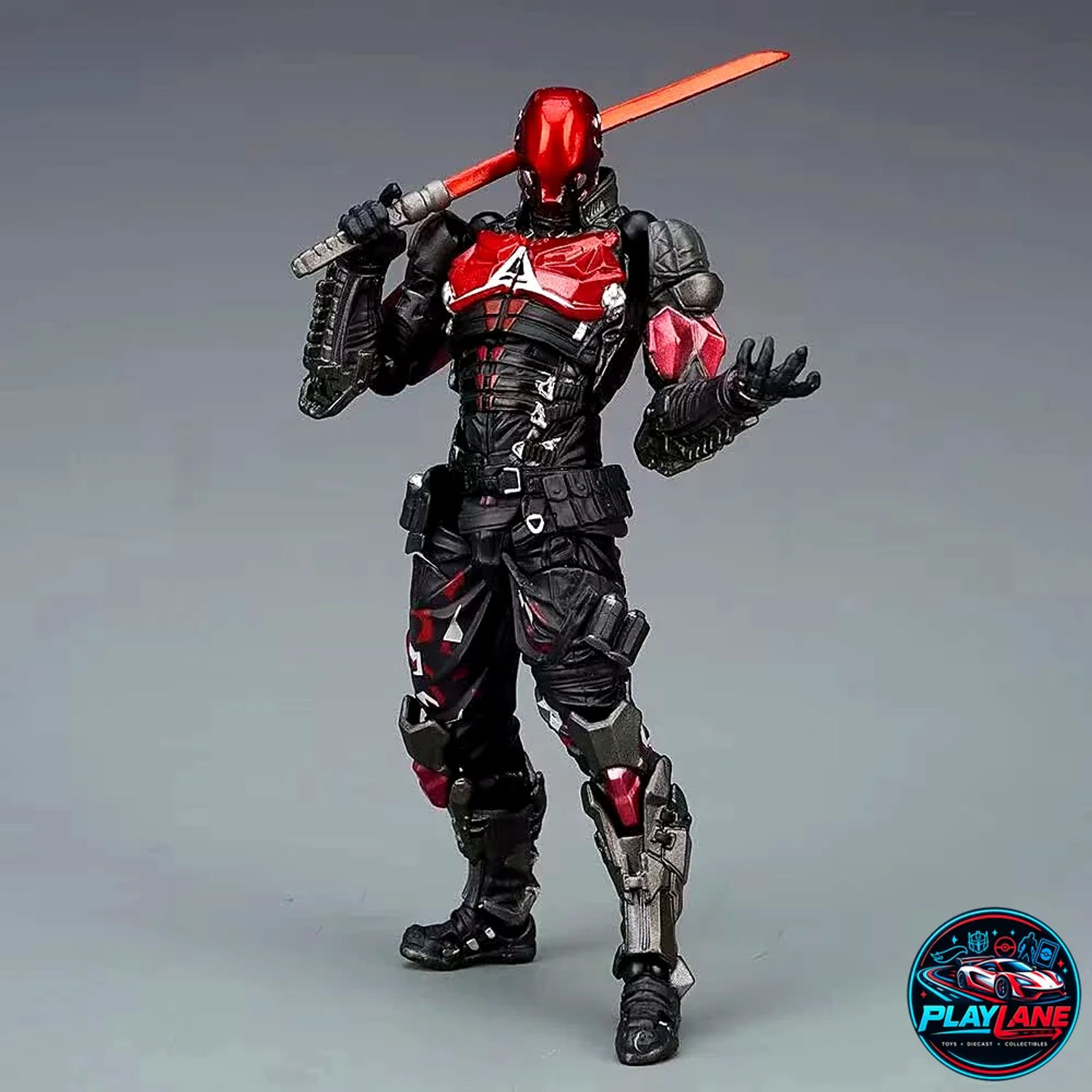 Amazing Yamaguchi Revoltech: Batman Arkham Knight (KO Max V2 Upgraded Version) 6-Inch / 1:12 Scale Collectible Action Figure (with Red Hood Swap Parts & Arsenal) - Main View 8