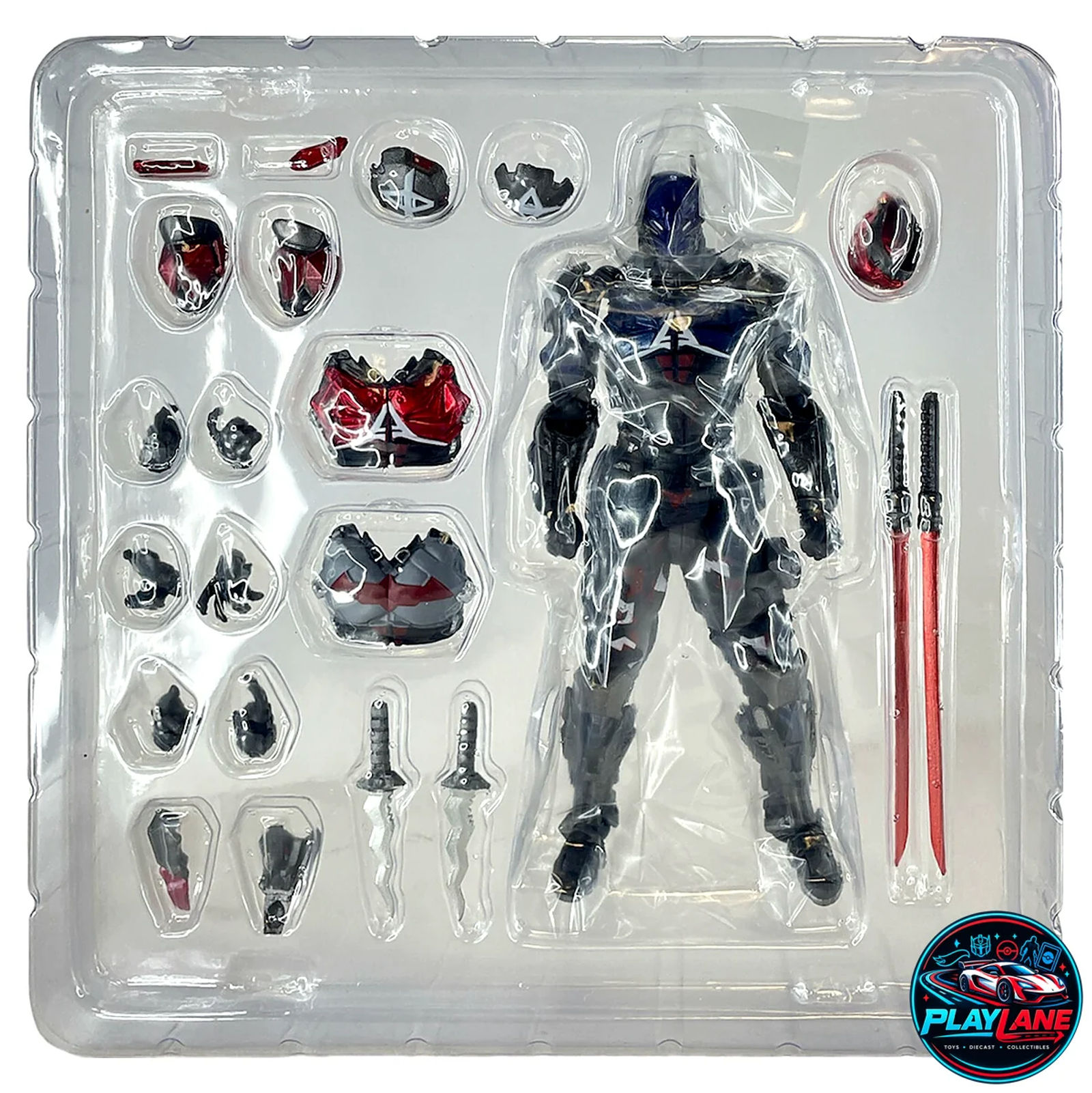 Amazing Yamaguchi Revoltech: Batman Arkham Knight (KO Max V2 Upgraded Version) 6-Inch / 1:12 Scale Collectible Action Figure (with Red Hood Swap Parts & Arsenal) - Main View 9
