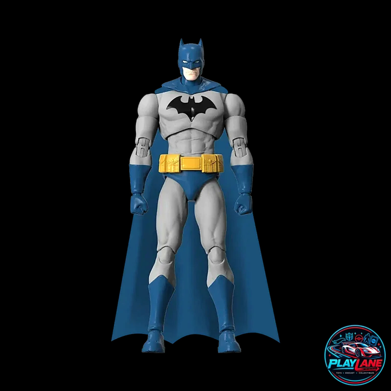 Blokees DC Champion Class Series: CC-05 Batman (Batman: Hush) 1/12 Scale Deluxe Articulated Snap-Fit Model Kit Action Figure with Poseable Wired Cloth Cape & Batarang Arsenal - Main View 5